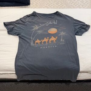 Roark Gray and Orange Short Sleeve Tee